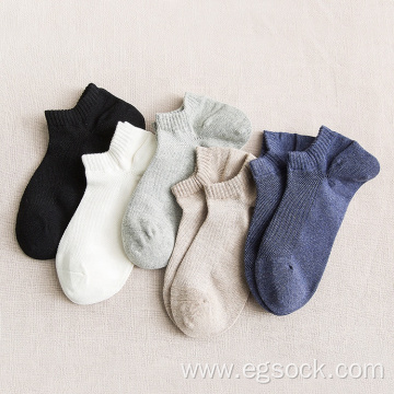 solid mesh ankle cut length mans breathable socks